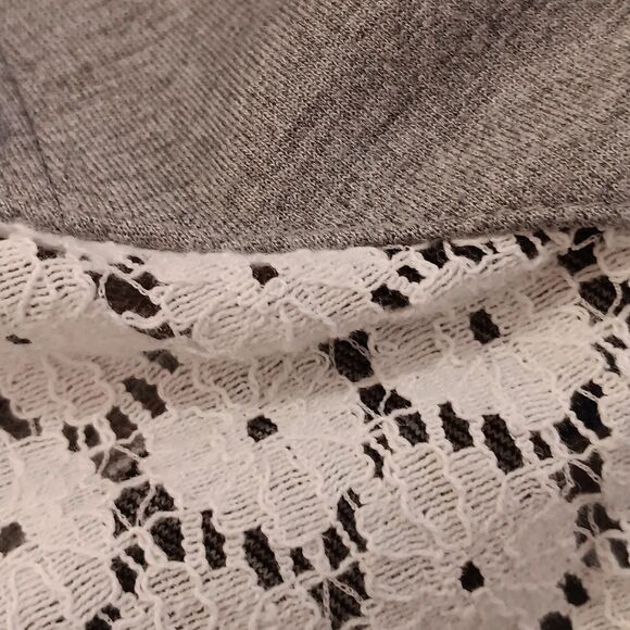 Ann Taylor Loft Gray Knit Fit and Flare Dress - Picture 9 of 9